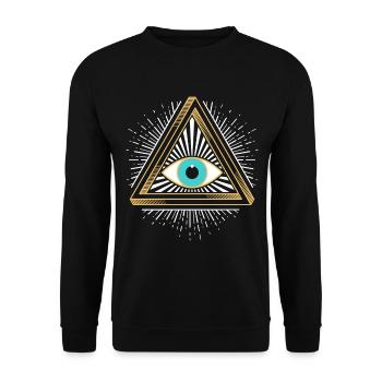 Egypte Antique Souvenir Egyptien Historique Egyptien - Sweat-shirt Unisexe - noir - Devant - Alina (178cm) & Michal (187cm)