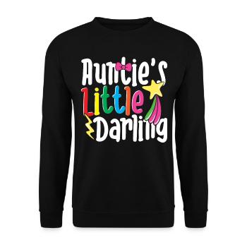 Auntie's Little Darling Colorful Child Leisure - Unisex Sweatshirt - black - Front - Alina (178cm) & Michal (187cm)
