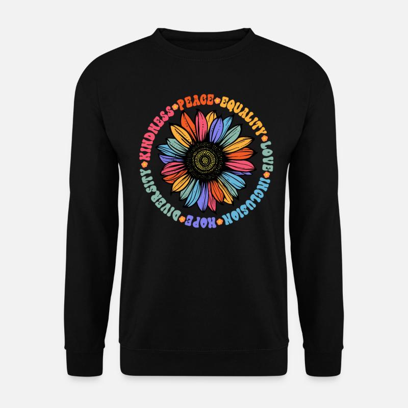 Kindness Peace Equality Love Hope - Unisex Sweatshirt - black