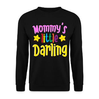 Mommy’s Little Darling Cute Kiddie Stars Enfants - Sweat-shirt Unisexe - noir - Devant - Alina (178cm) & Michal (187cm)