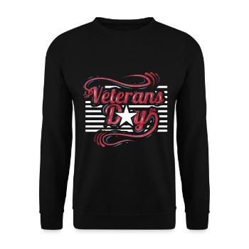 Logo pour la Journée des anciens combattants - Sweat-shirt Unisexe - noir - Devant - Alina (178cm) & Michal (187cm)