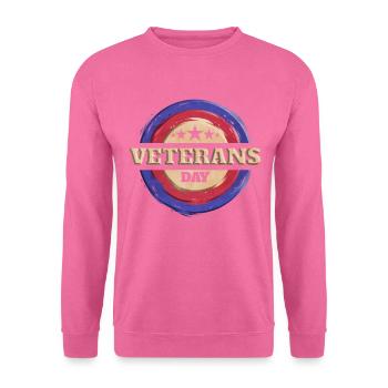 Logo rond pour la Journée des anciens combattants - Sweat-shirt Unisexe - rose - Devant