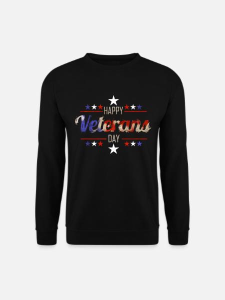 Happy Veterans Day - Unisex Sweatshirt - black