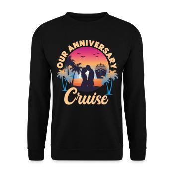Bateau de croisière Vacances Mari Femme - Sweat-shirt Unisexe - noir - Devant - Alina (178cm) & Michal (187cm)