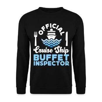 Cruise Ship Vacation Official - Unisex Pullover - Schwarz - Vorne - Alina (178cm) & Michal (187cm)