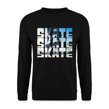 Skateboarding - Unisex Pullover - Schwarz - Vorne - Alina (178cm) & Michal (187cm)