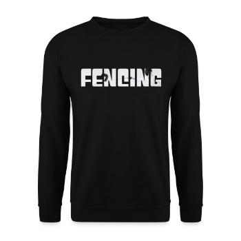 Fechten - Unisex Pullover - Schwarz - Vorne - Alina (178cm) & Michal (187cm)