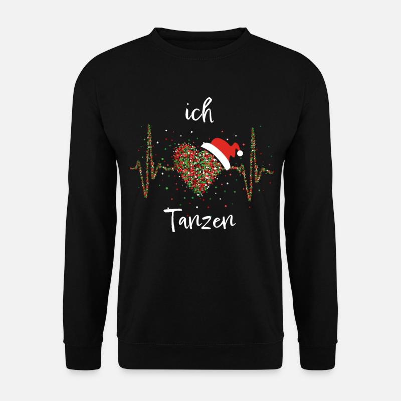 Tanzen Tänzer Tanzschule Christmas Weihnachtsmotiv - Unisex Pullover - Schwarz