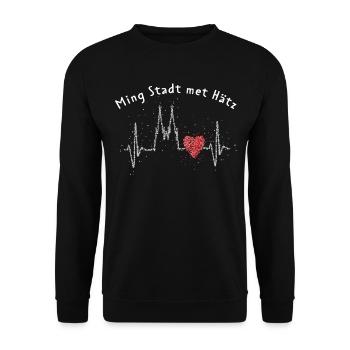 Kölner Dom Karneval Colonia Kölle Köln Konfetti - Unisex Pullover - Schwarz - Vorne - Alina (178cm) & Michal (187cm)