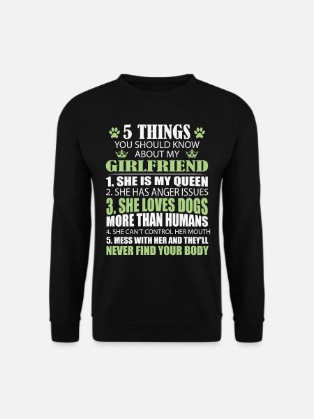 Min kæreste og kæreste 5 ting du ved om - Unisex sweater - sort
