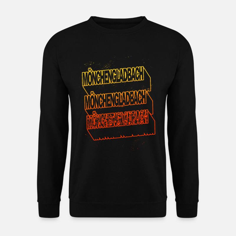 Mönchengladbach Germany City Skyline Font - Unisex Sweatshirt - black