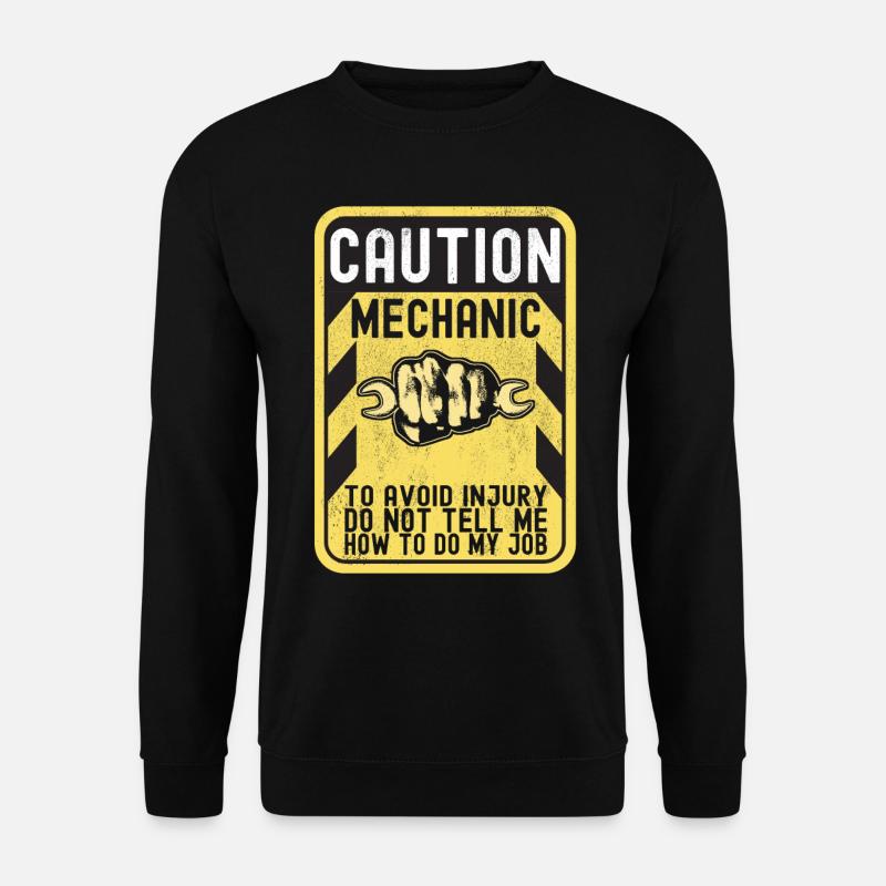 Car mechanic Mechatronics technician - Unisex Sweatshirt - black