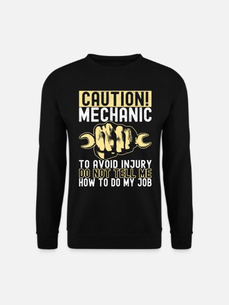Car mechanic Mechatronics technician - Unisex Sweatshirt - black