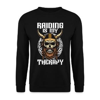 Viking Nordic - Sweat-shirt Unisexe - noir - Devant - Alina (178cm) & Michal (187cm)