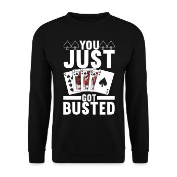 Poker Poker Player Casino - Sweat-shirt Unisexe - noir - Devant - Alina (178cm) & Michal (187cm)