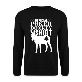 Poker Poker Player Casino - Sweat-shirt Unisexe - noir - Devant - Alina (178cm) & Michal (187cm)