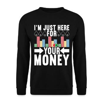 Poker Poker Player Casino - Sweat-shirt Unisexe - noir - Devant - Alina (178cm) & Michal (187cm)