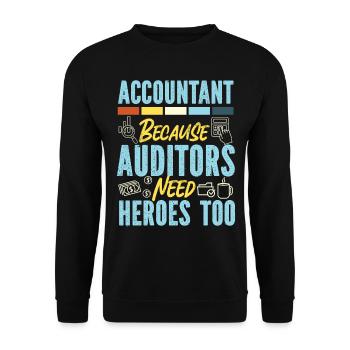 Accountant Bookkeeper Accounting - Unisex Pullover - Schwarz - Vorne - Alina (178cm) & Michal (187cm)