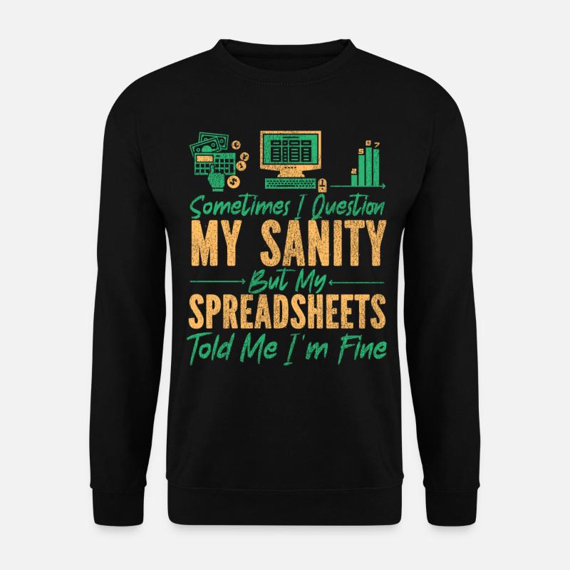 Accountant Bookkeeper Accounting - Unisex Sweatshirt - black