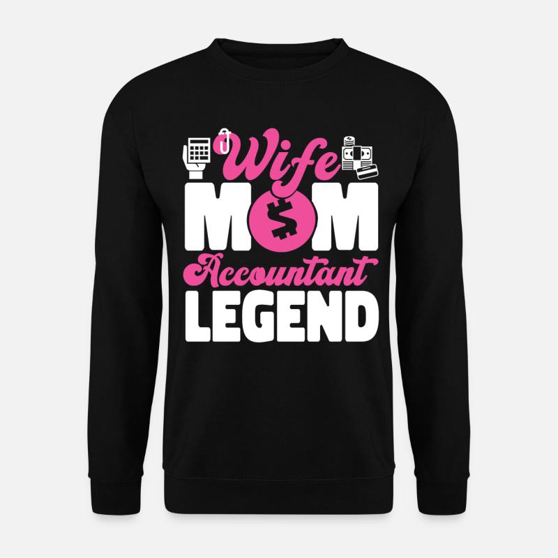 Accountant Bookkeeper Accounting - Unisex Sweatshirt - black