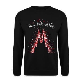 Kölner Karneval Dom Kölsch Köln Rot Weiss Kölle - Unisex Pullover - Schwarz - Vorne - Alina (178cm) & Michal (187cm)