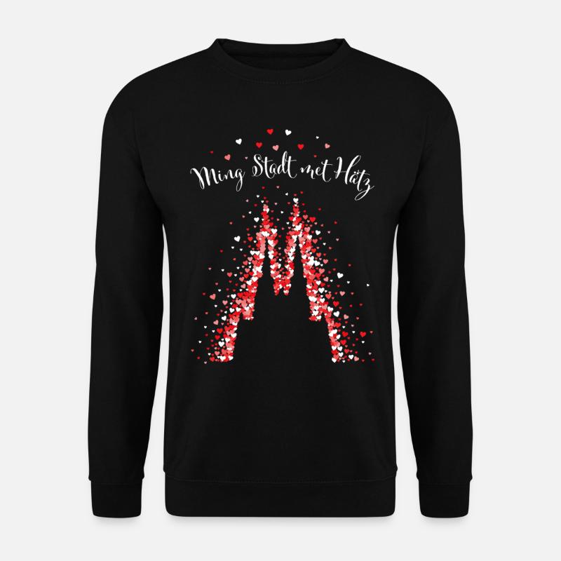 Kölner Karneval Dom Kölsch Köln Rot Weiss Kölle - Unisex Pullover - Schwarz