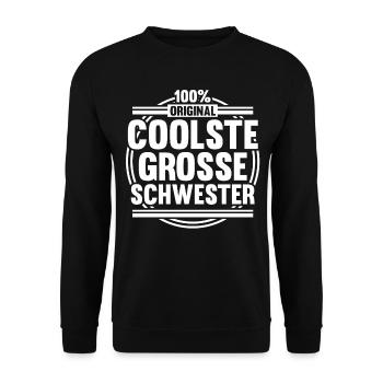 Geschwister Familie Schwestern Schwester - Unisex Pullover - Schwarz - Vorne - Alina (178cm) & Michal (187cm)