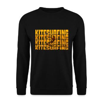 kite surfen - Unisex Pullover - Schwarz - Vorne - Alina (178cm) & Michal (187cm)