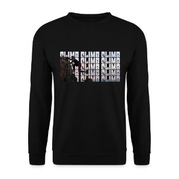 grimper - Sweat-shirt Unisexe - noir - Devant - Alina (178cm) & Michal (187cm)