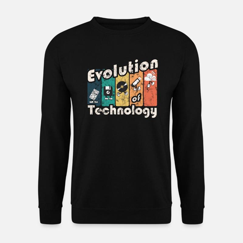 Evolution of Technology - Unisex Sweatshirt - black