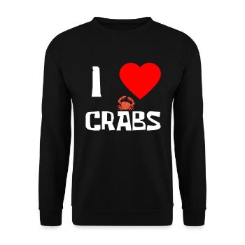 Krebs Geschenk Schrimp Krabbe Hummer Skorpion - Unisex Pullover - Schwarz - Vorne - Alina (178cm) & Michal (187cm)