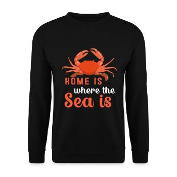 Crabe Scorpion Homard Crevettes Crabes - Sweat-shirt Unisexe - noir - Devant - Alina (178cm) & Michal (187cm)
