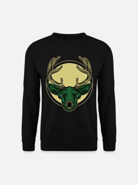 Reh Tier Deer Reindeer Geschenk Schweden - Unisex Pullover - Schwarz