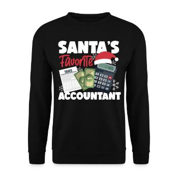 Accountant Bookkeeper Accounting - Unisex Sweatshirt - black - Front - Alina (178cm) & Michal (187cm)