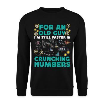 Accountant Bookkeeper Accounting - Unisex Sweatshirt - black - Front - Alina (178cm) & Michal (187cm)