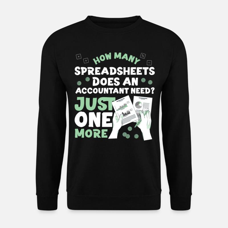 Accountant Bookkeeper Accounting - Unisex Sweatshirt - black