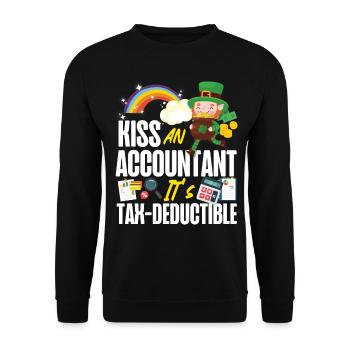 Accountant Bookkeeper Accounting - Unisex Sweatshirt - black - Front - Alina (178cm) & Michal (187cm)