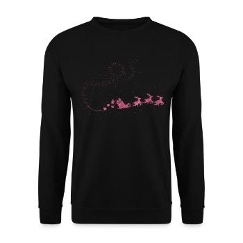 Christmas Time Wintertime Christmas Outfit Advent - Unisex Sweatshirt - black - Front - Alina (178cm) & Michal (187cm)