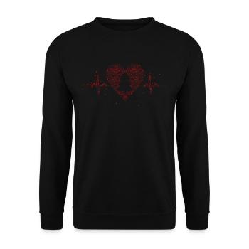 Weihnachtsbaum Weihnachtsfeier Wichteln Christmas - Unisex Pullover - Schwarz - Vorne - Alina (178cm) & Michal (187cm)