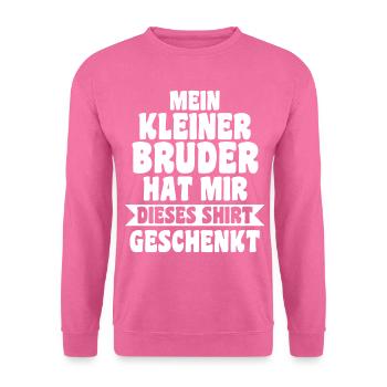 Geschwister Bruder Schwester - Unisex Pullover - Pink - Vorne