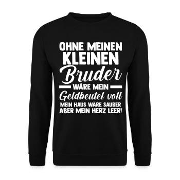 Geschwister Familie Schwestern Schwester - Unisex Pullover - Schwarz - Vorne - Alina (178cm) & Michal (187cm)