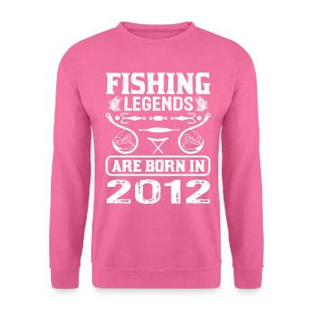 Les légendes de la pêche sont nées en 2012 - Sweat-shirt Unisexe - rose - Devant