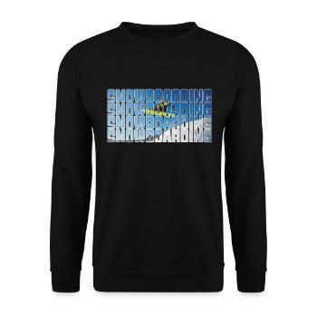 snowboarding - Unisex Pullover - Schwarz - Vorne - Alina (178cm) & Michal (187cm)