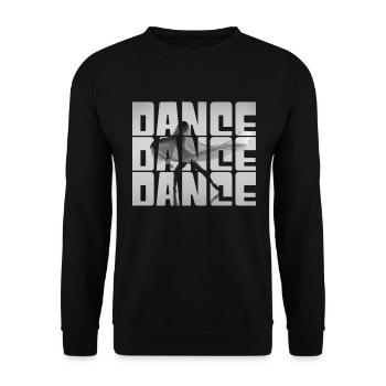 Dance - Unisex Sweatshirt - black - Front - Alina (178cm) & Michal (187cm)