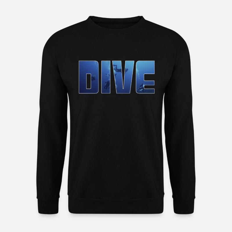 tauchen - Unisex Pullover - Schwarz