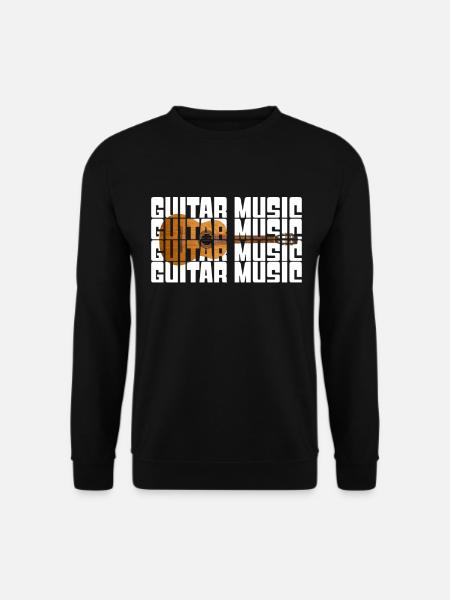 Guitare - Sweat-shirt Unisexe - noir