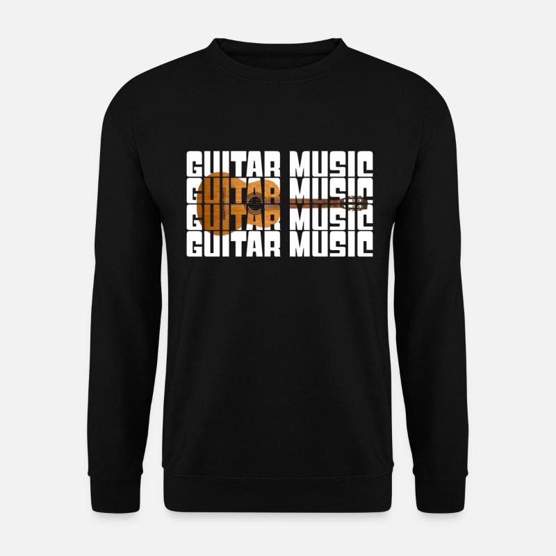 Gitarre - Unisex Pullover - Schwarz