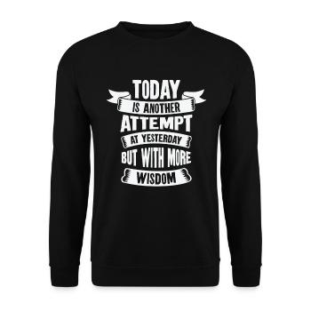 Connaissance motivatrice de la sagesse motivationnelle - Sweat-shirt Unisexe - noir - Devant - Alina (178cm) & Michal (187cm)