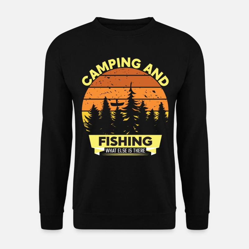 Camping et pêche - Sweat-shirt Unisexe - noir