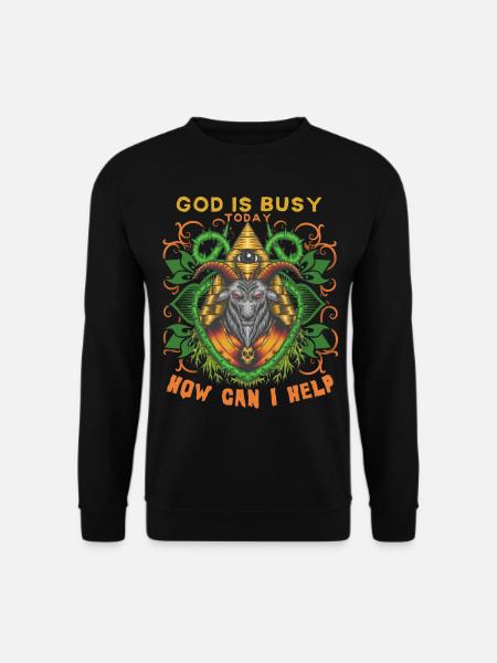 Baphomet, divinité occulte, Illuminati - Sweat-shirt Unisexe - noir